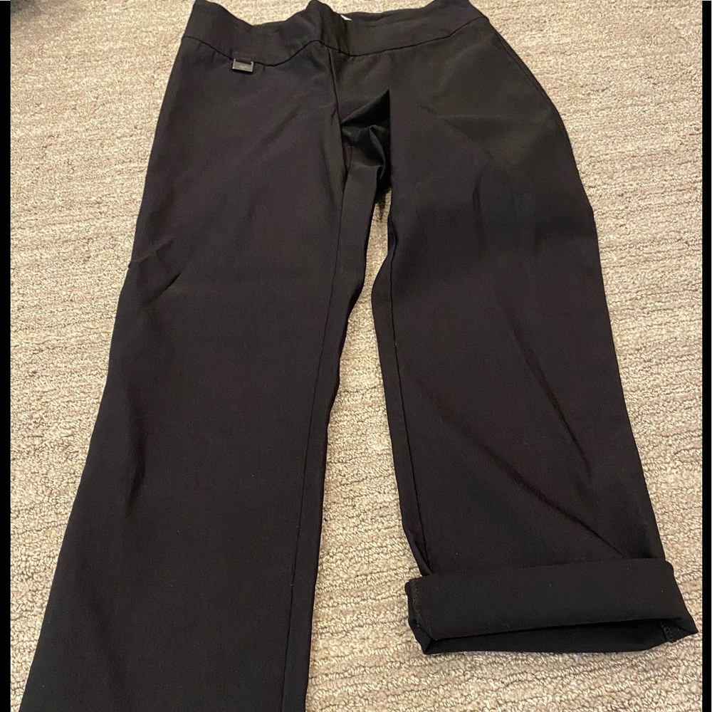 Lisette black pants with elastic waist